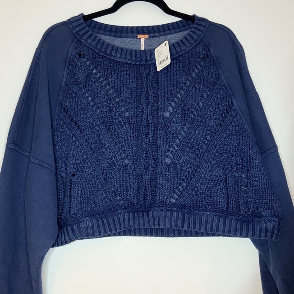 Free People Sweaters - NWT FREE PEOPLE blue sweater size medium